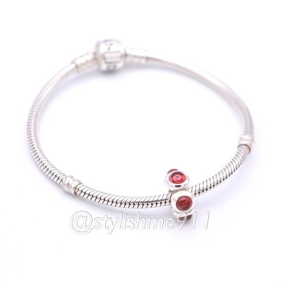 Rare Authentic Pandora Garnet Cabochon Charm - Picture 5 of 9